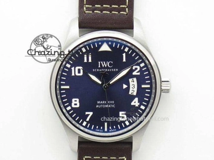 MIROTIME 0131 Youthful Pilot Chrono RG 3878 Gray Dial on Light Brown Leather Strap A 7394